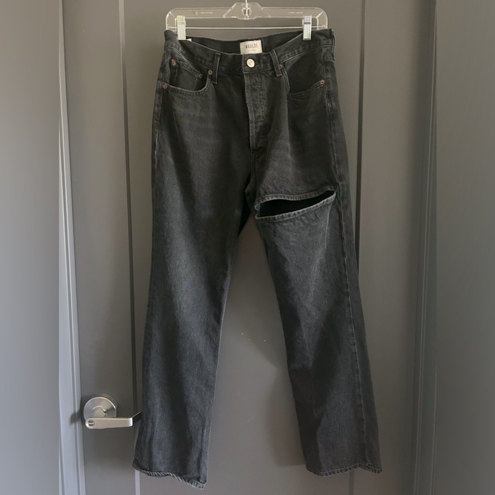 Agolde Lana Slice Straight Leg Jeans Size 30